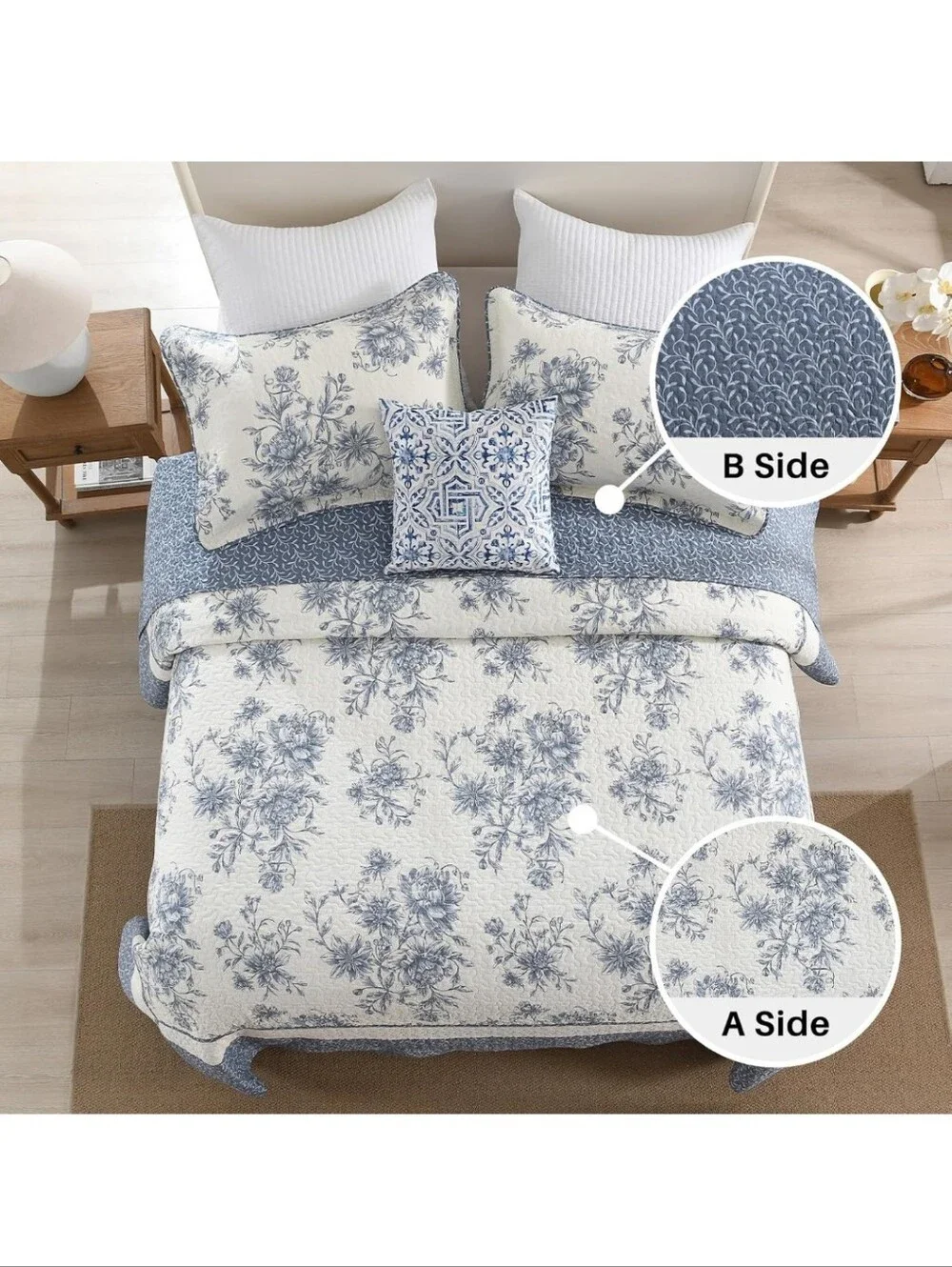 Botanical Oversized King Bedspreads 128
